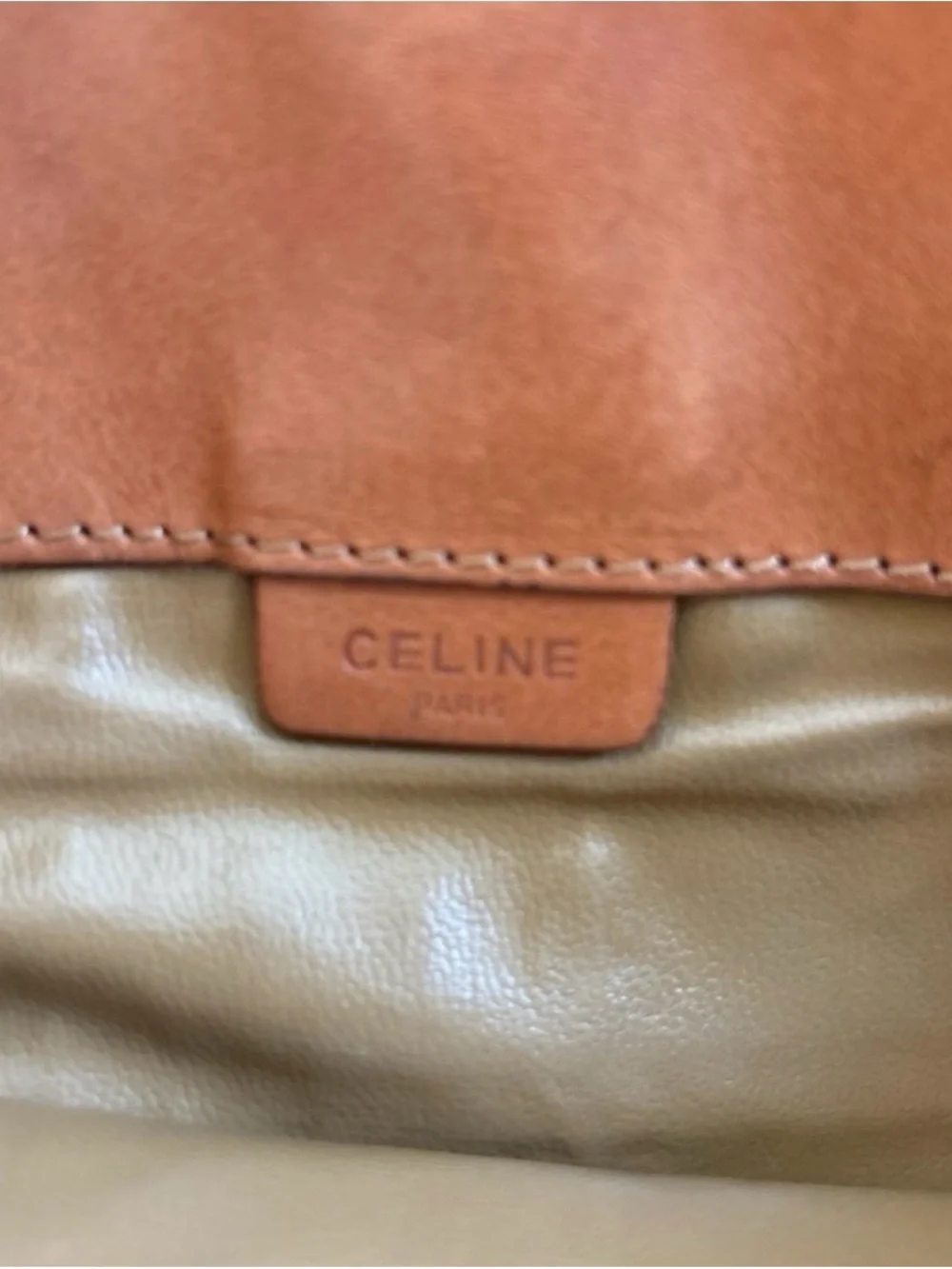 Celine clutch beige